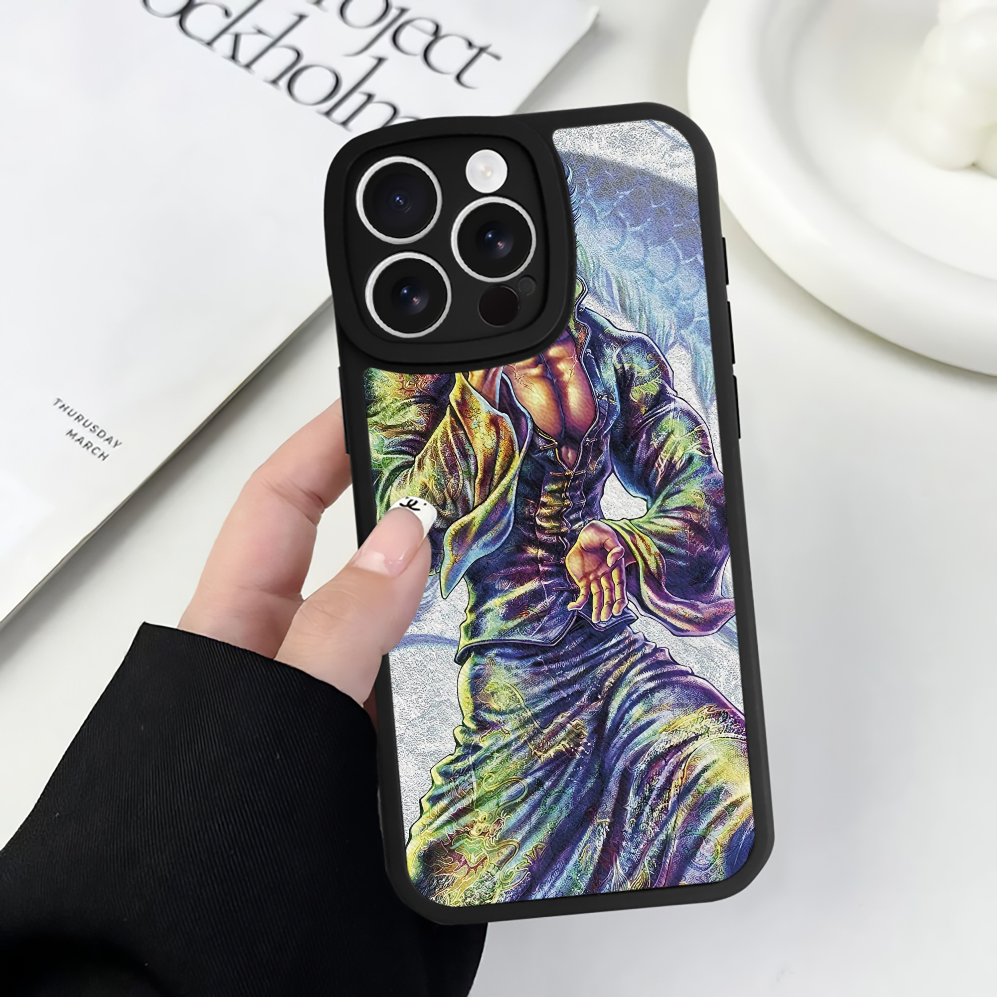 （画像用） 北斗の拳 Fist of the North Star 【iPhone 16シリーズ対応】シリコンスマホケース（レザー調） 材質：シリコン